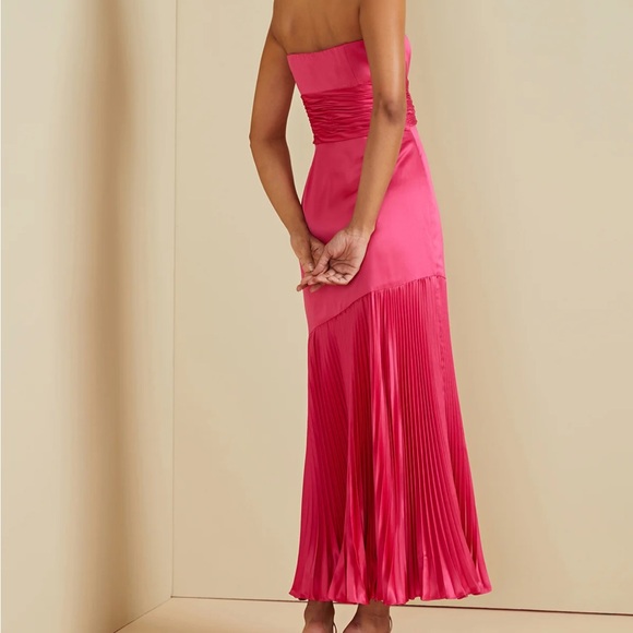 AMUR Strapless Pink Dress - Picture 3 of 10